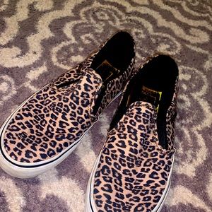 Size 8.5 Women’s Cheetah Vans